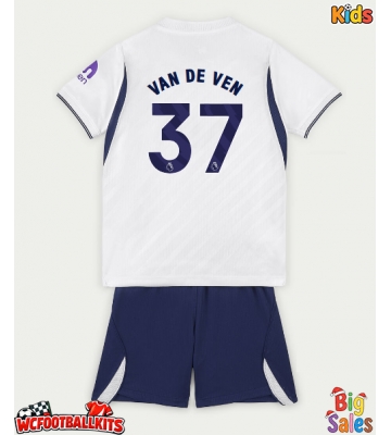 Tottenham Hotspur Micky van de Ven #37 Replica Home Stadium Kit for Kids 2026-27 Short Sleeve (+ pants)